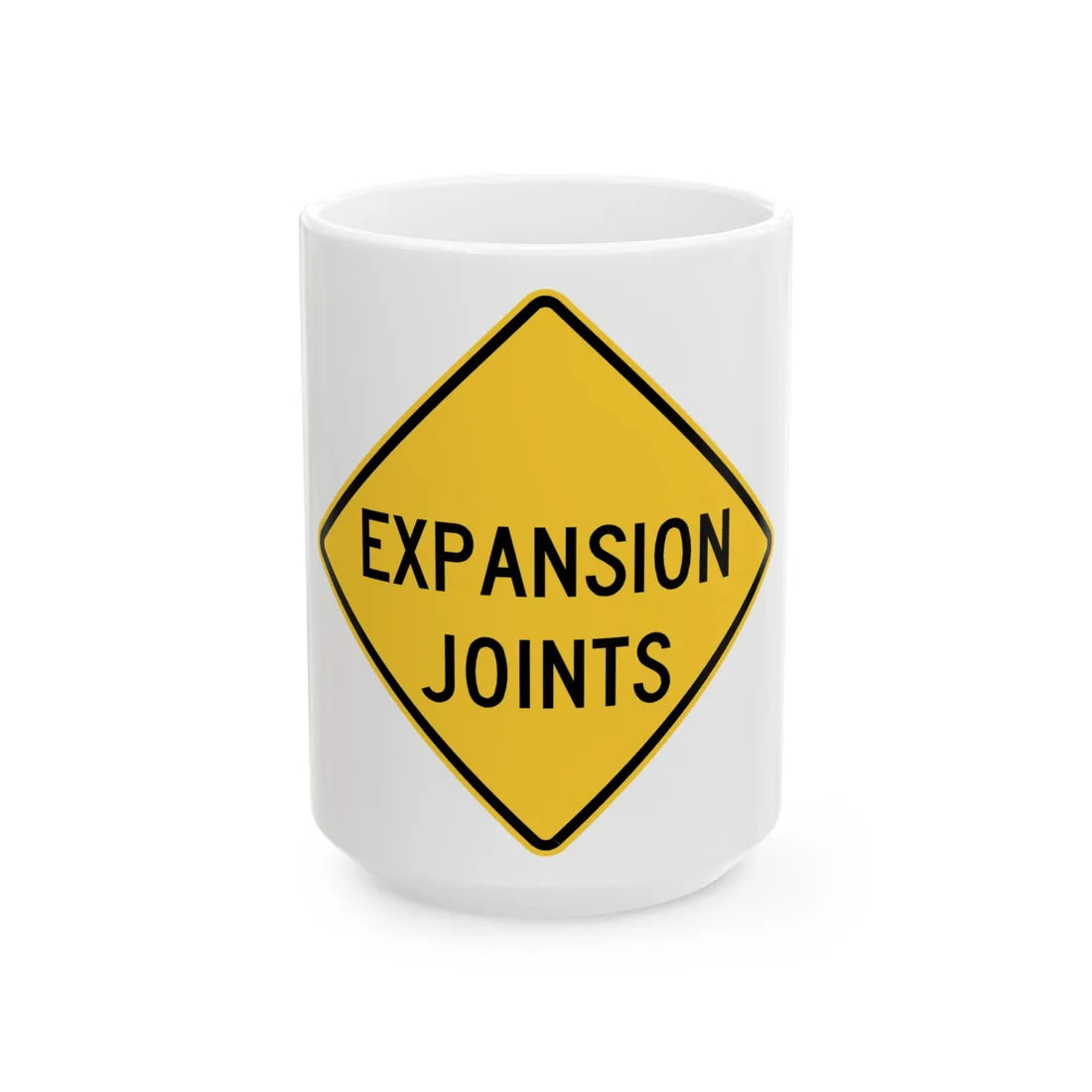 MUTCD-VA W8-V2 (Virginia) (Road Sign) White Coffee Mug 15oz - Go Mug Yourself