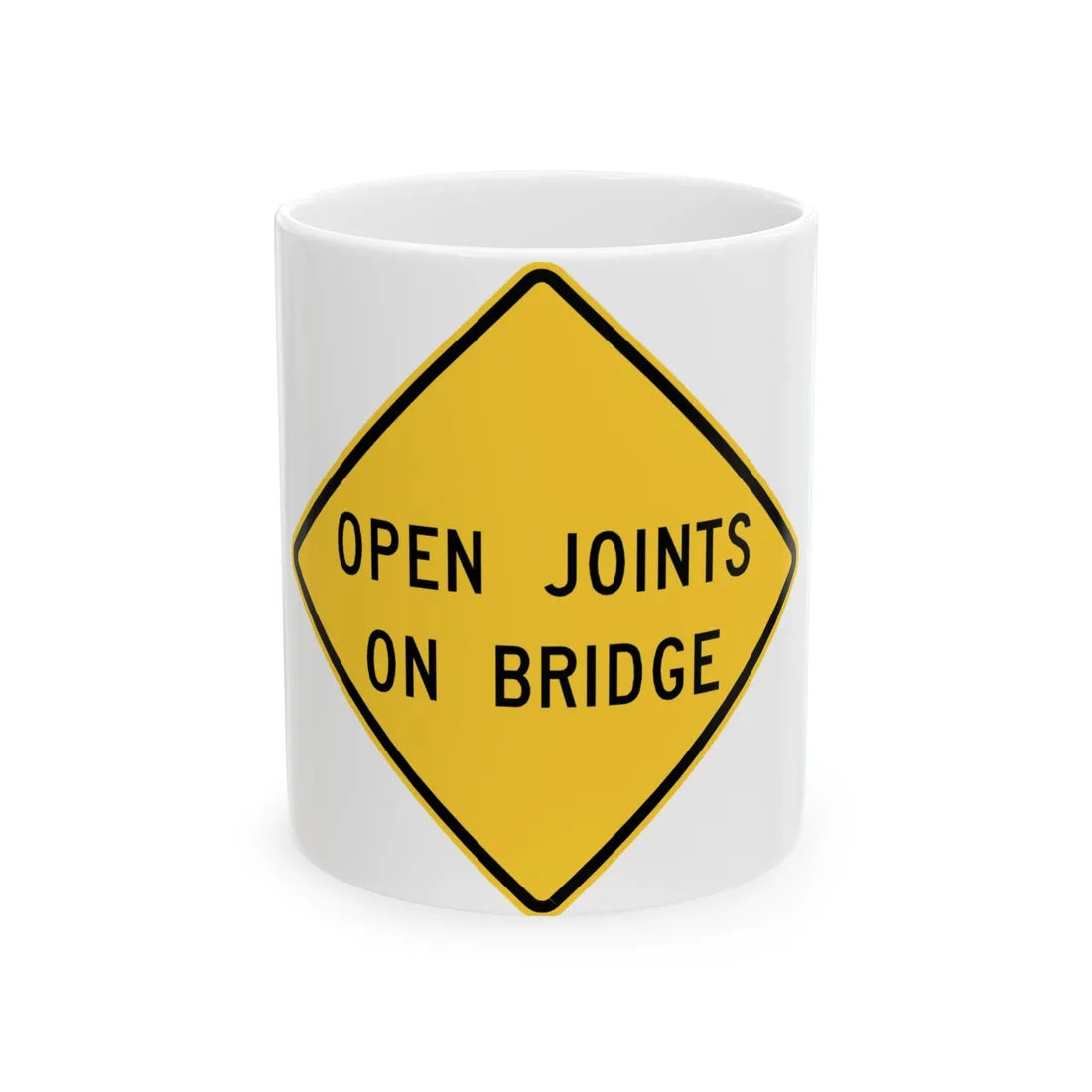 MUTCD-VA W8-V3 (Virginia) (Road Sign) White Coffee Mug 11oz - Go Mug Yourself