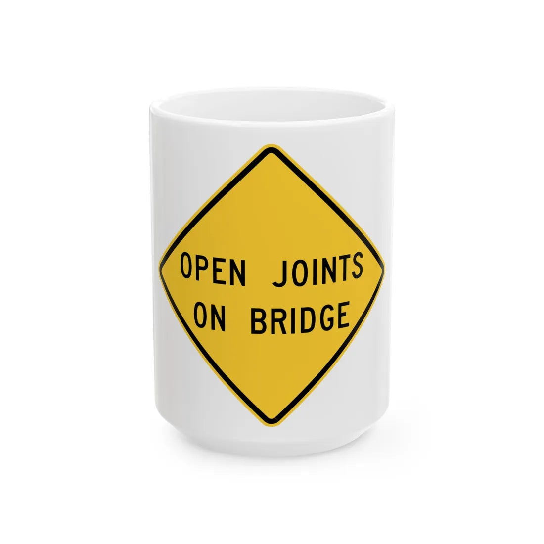 MUTCD-VA W8-V3 (Virginia) (Road Sign) White Coffee Mug 15oz - Go Mug Yourself