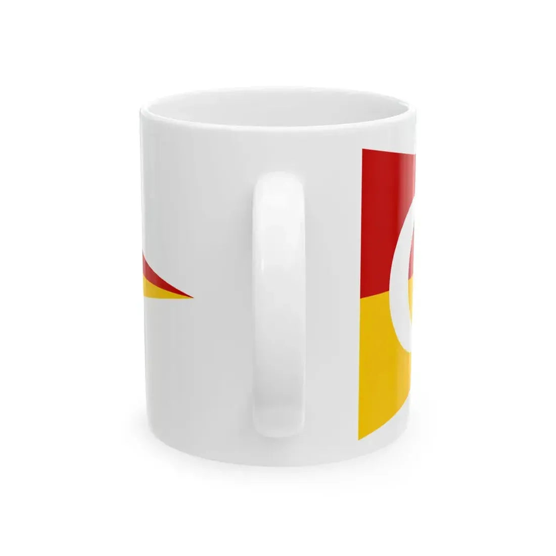 Muzzaffar Mogadishu area flag according to 1576 Portuguese map (Mali) White Coffee Mug - Go Mug Yourself
