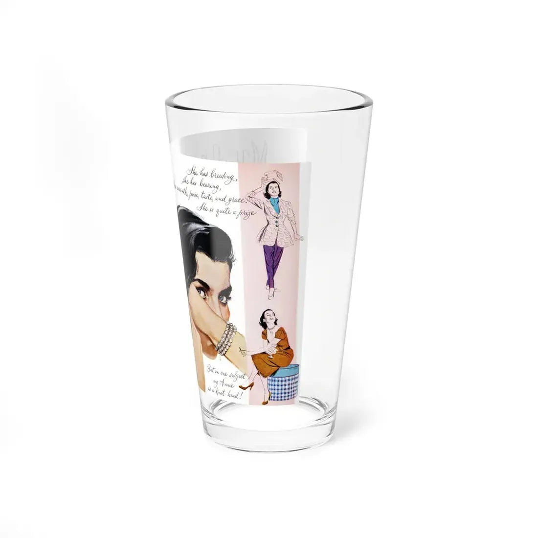 My Annie, Good Housekeeping, July 1952 (Magazine Illustration) Pint Glass 16oz - Go Mug Yourself