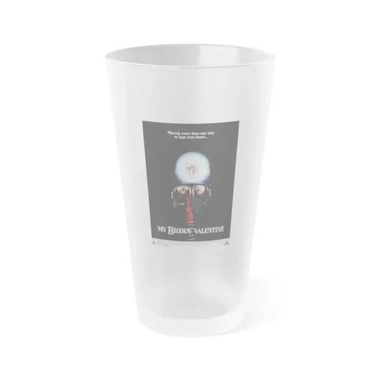 MY BLOODY VALENTINE 1981 Movie Poster - Frosted Pint Glass 16oz 16oz Frosted - Go Mug Yourself