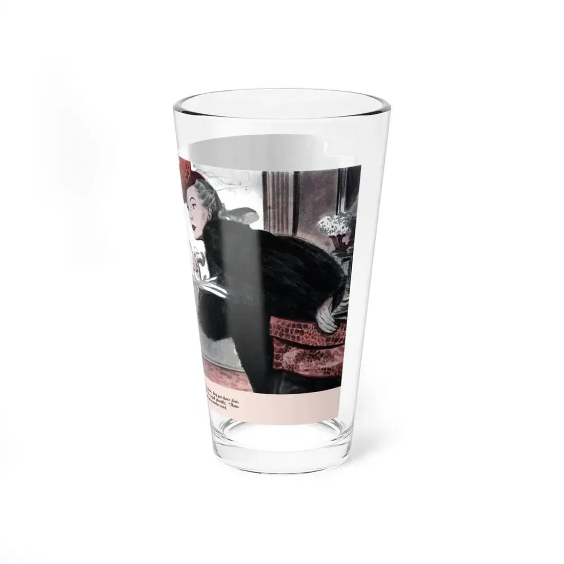 My Man, Sing (1), Redbook, March 1943 (Magazine Illustration) Pint Glass 16oz - Go Mug Yourself