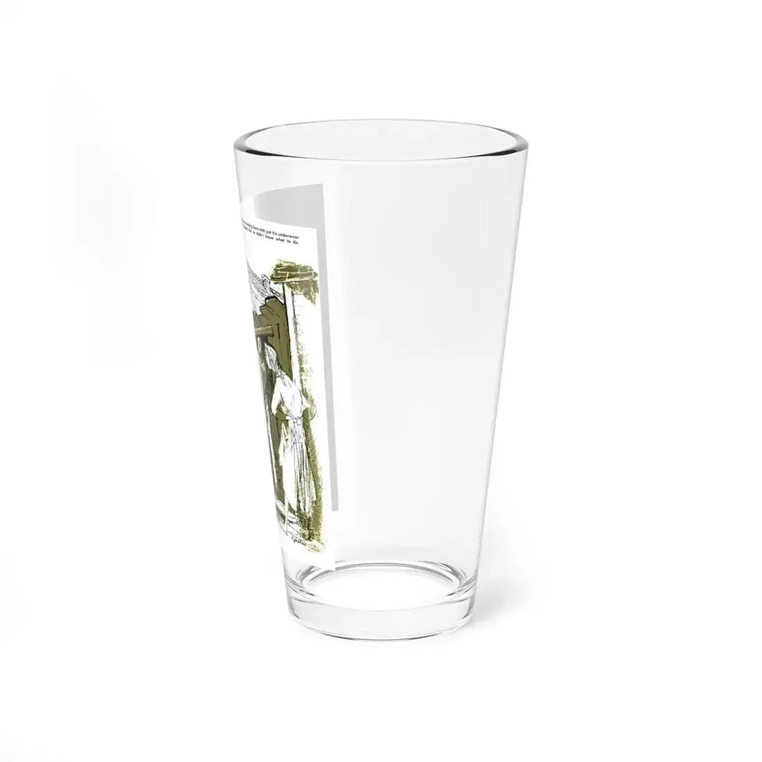 My Old Man and the Gypsy Queen, Nugget magazine, February 1956 (Magazine Illustration) Pint Glass 16oz - Go Mug Yourself