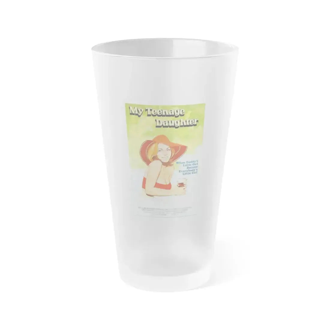 MY TEENAGE DAUGHTER 1956 Movie Poster - Frosted Pint Glass 16oz 16oz Frosted - Go Mug Yourself
