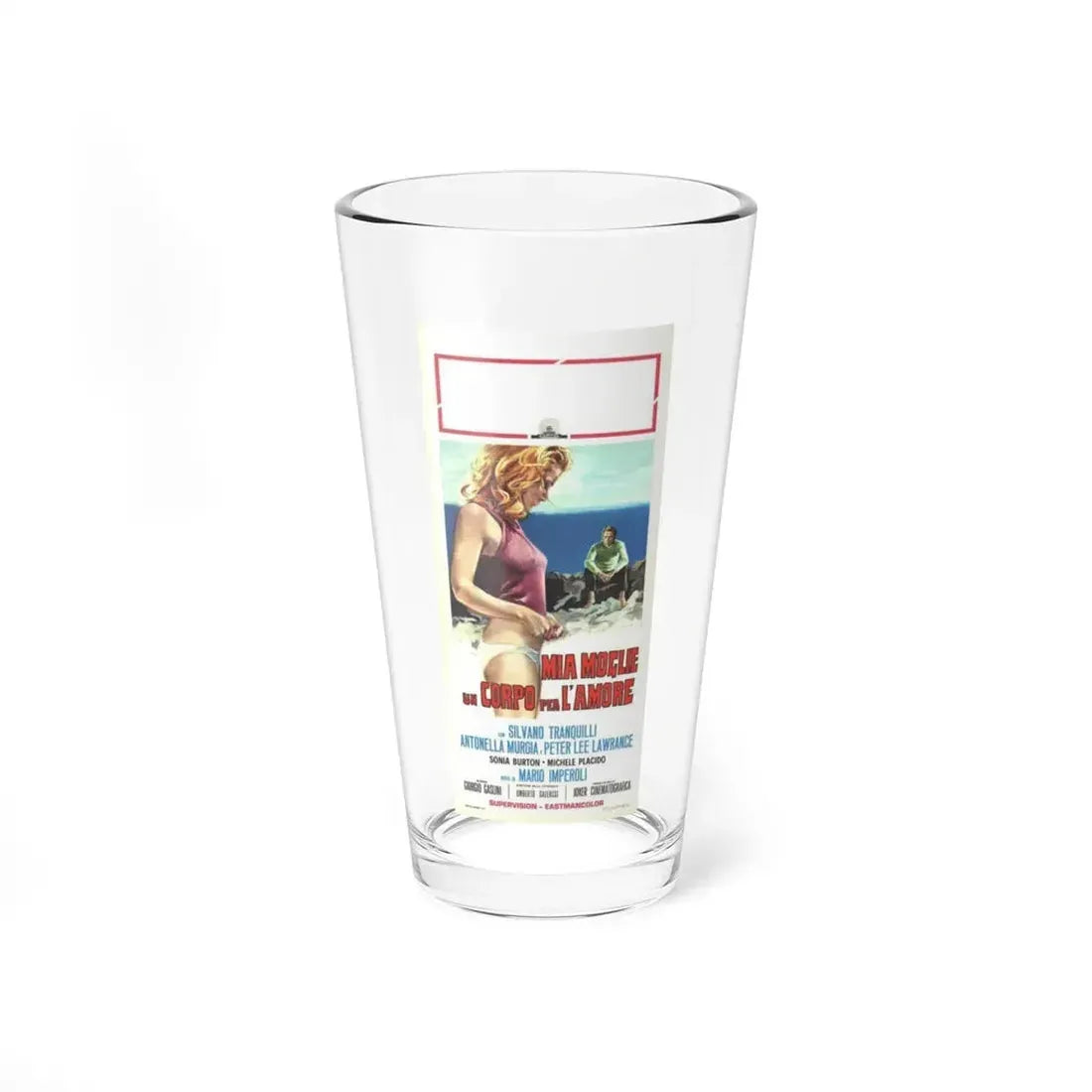 MY WIFE HAS A BODY TO DIE FOR 1973 Movie Poster - Pint Glass 16oz 16oz - Go Mug Yourself