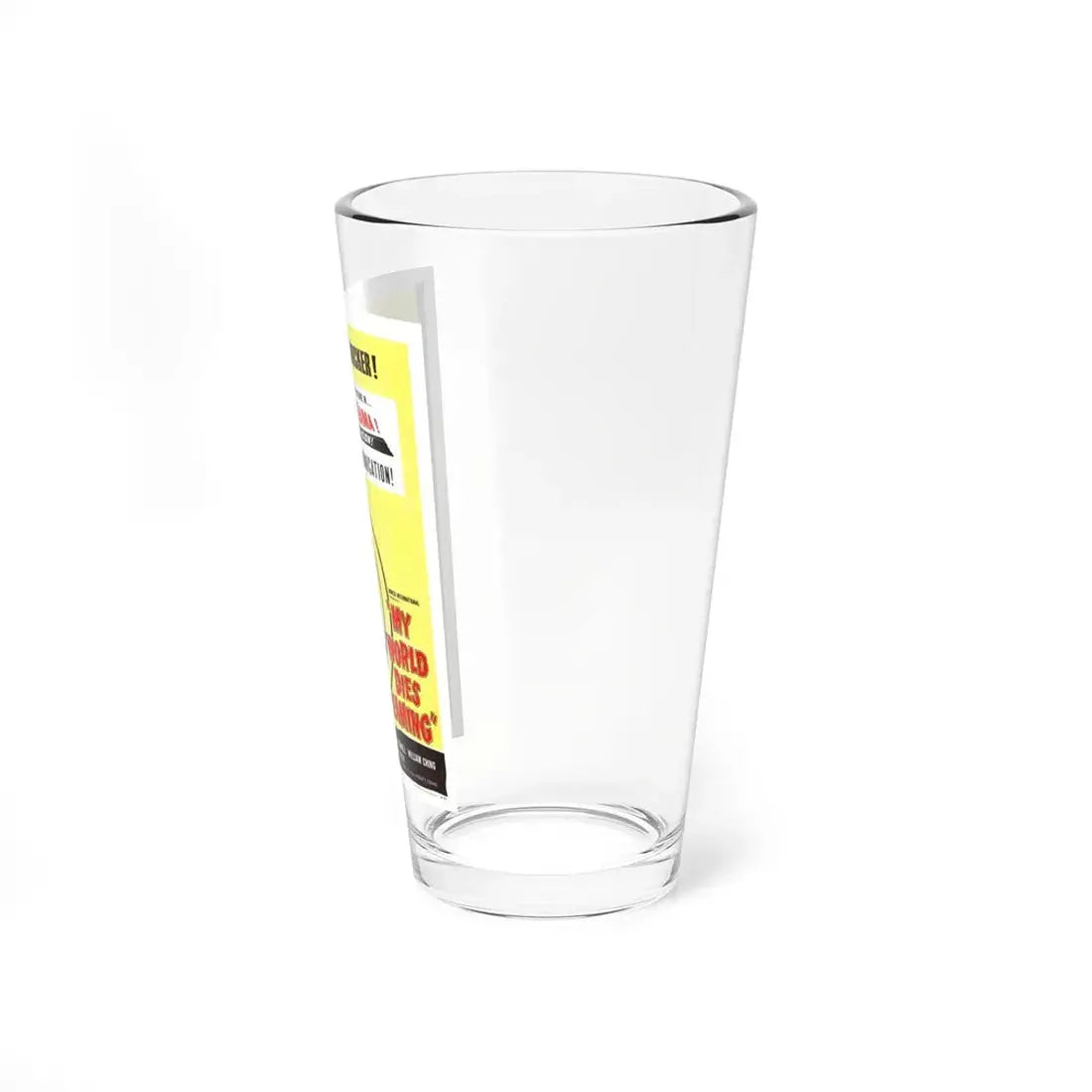 MY WORLD DIES SCREAMING 1958 Movie Poster - Pint Glass 16oz - Go Mug Yourself