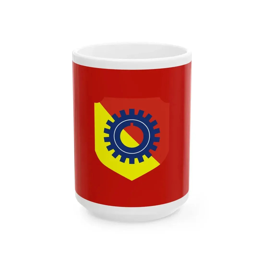 Myanmar Directorate of Defence Industries Flag (Myanmar) White Coffee Mug 15oz - Go Mug Yourself