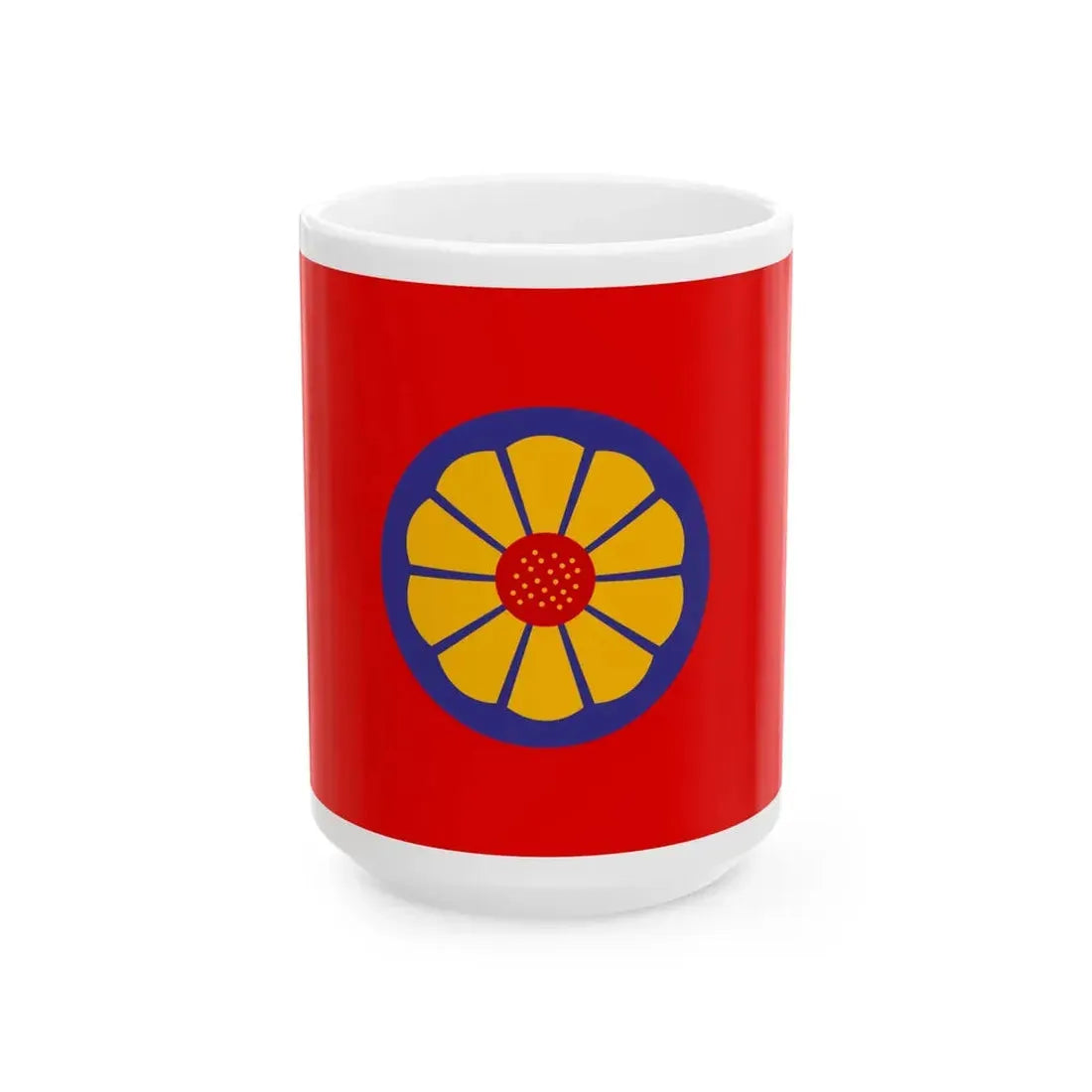 Myanmar Eastern Central RMC Flag (Myanmar) White Coffee Mug 15oz - Go Mug Yourself