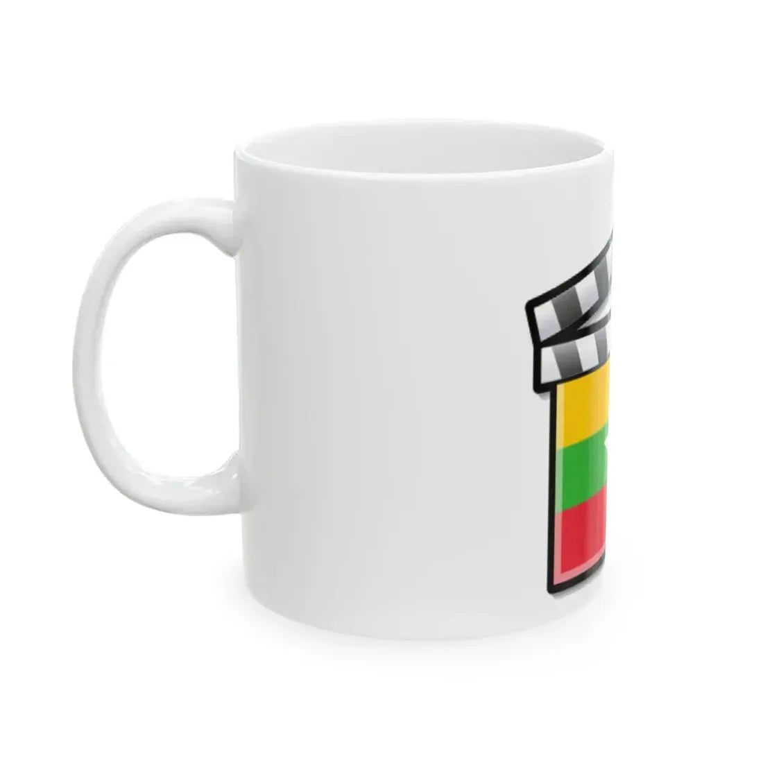 Myanmar film clapperboard (Myanmar) White Coffee Mug - Go Mug Yourself