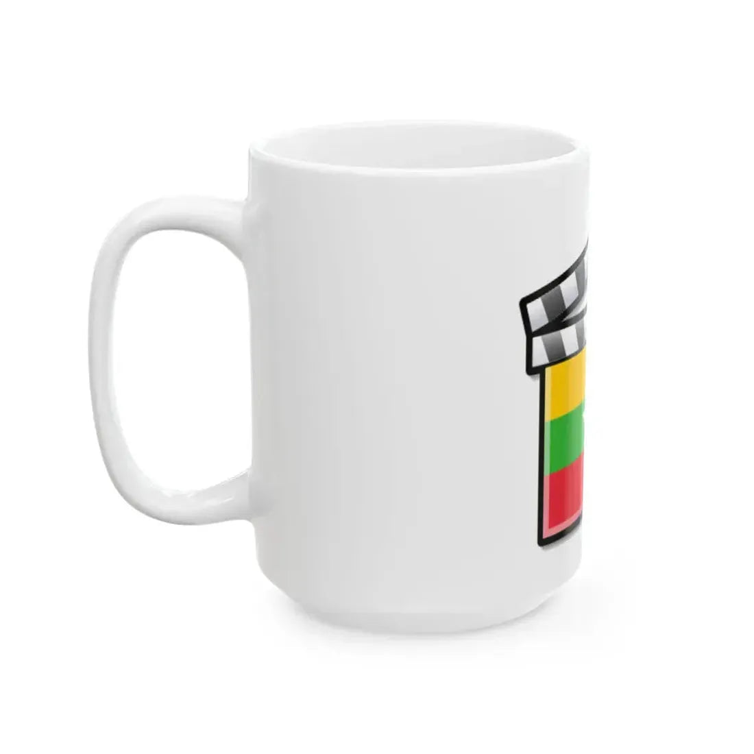 Myanmar film clapperboard (Myanmar) White Coffee Mug - Go Mug Yourself