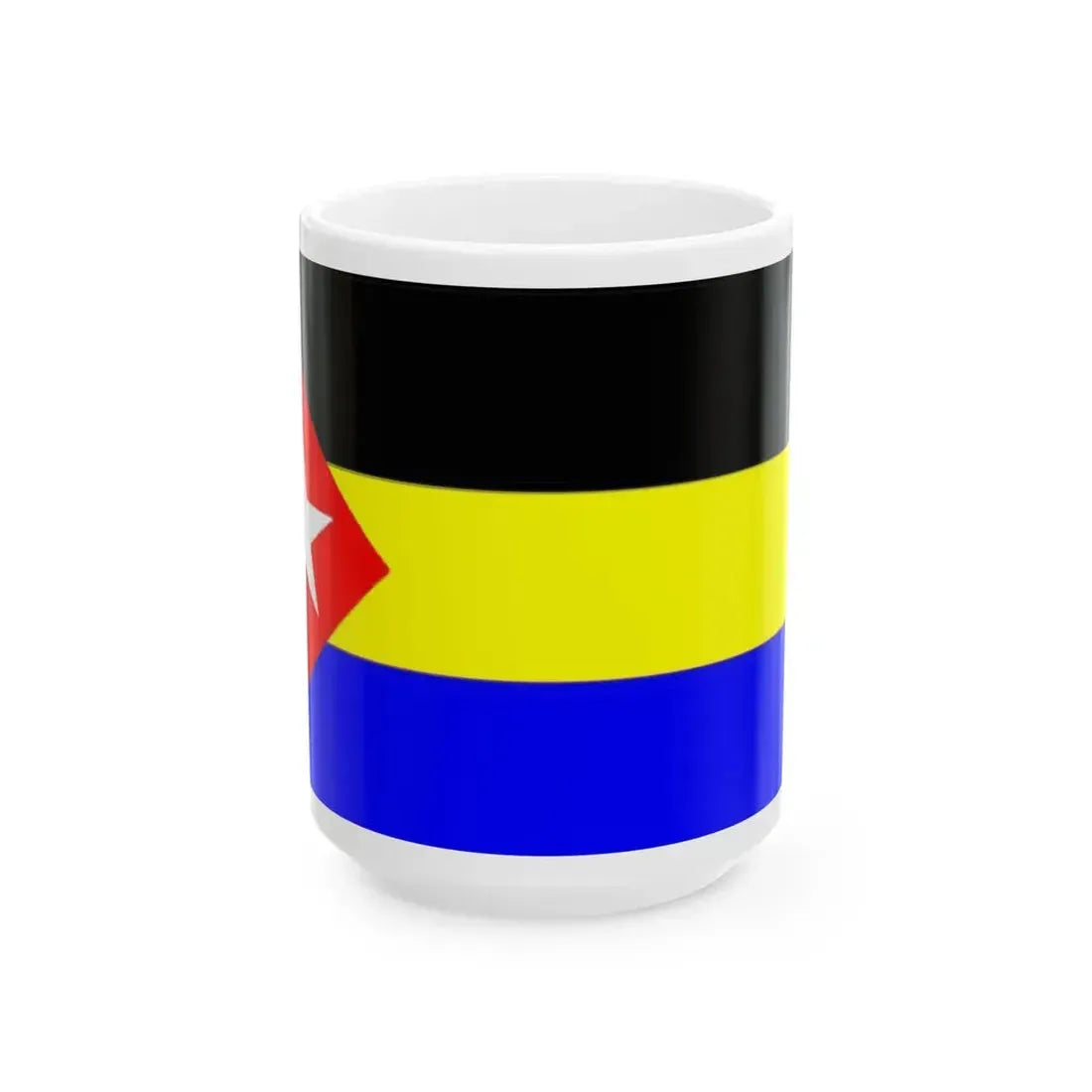 Myanmar National Liberation Army Flag (Myanmar) White Coffee Mug 15oz - Go Mug Yourself