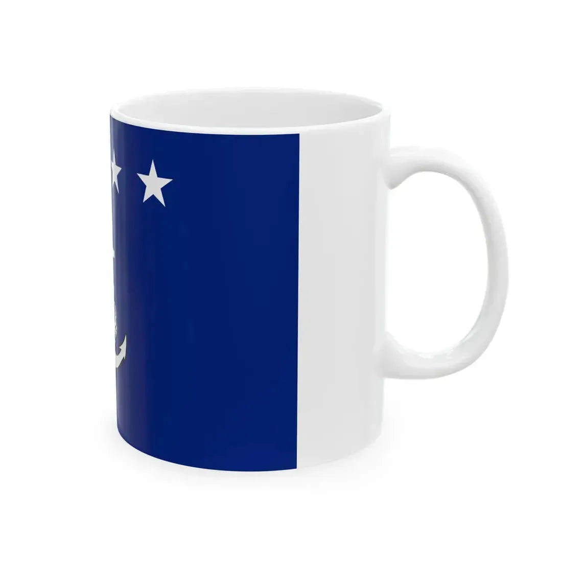 Myanmar Navy Admiral Flag (Myanmar) White Coffee Mug - Go Mug Yourself