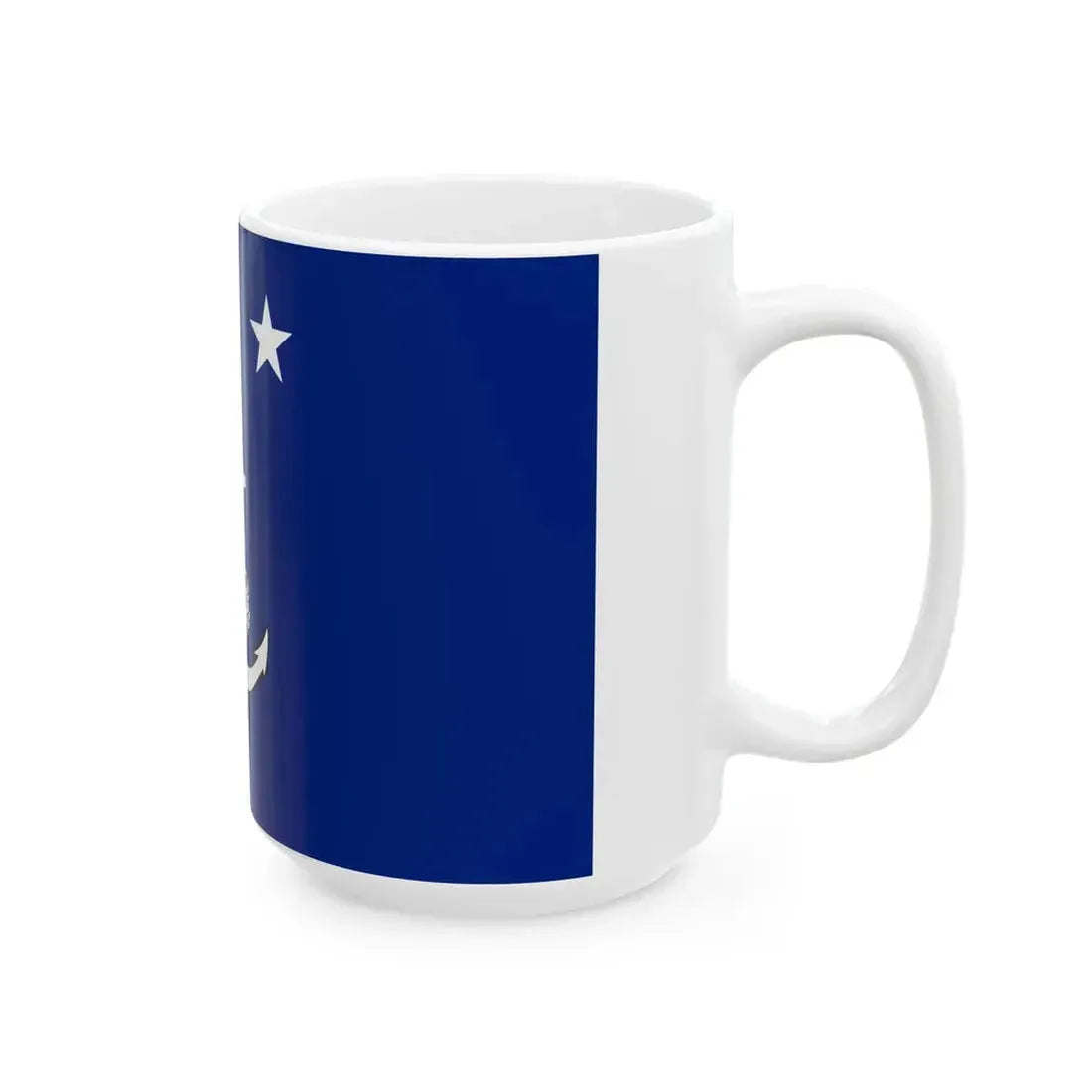 Myanmar Navy Vice-Admiral Flag (Myanmar) White Coffee Mug - Go Mug Yourself
