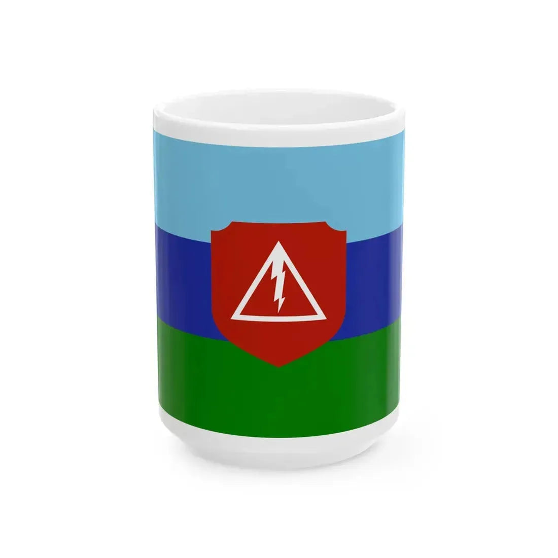 Myanmar Signal Corps Flag (Myanmar) White Coffee Mug 15oz - Go Mug Yourself
