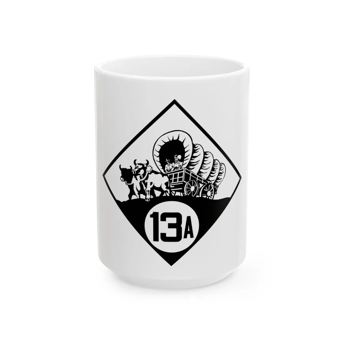 N-13A 1926 (Nebraska) (Road Sign) White Coffee Mug 15oz - Go Mug Yourself