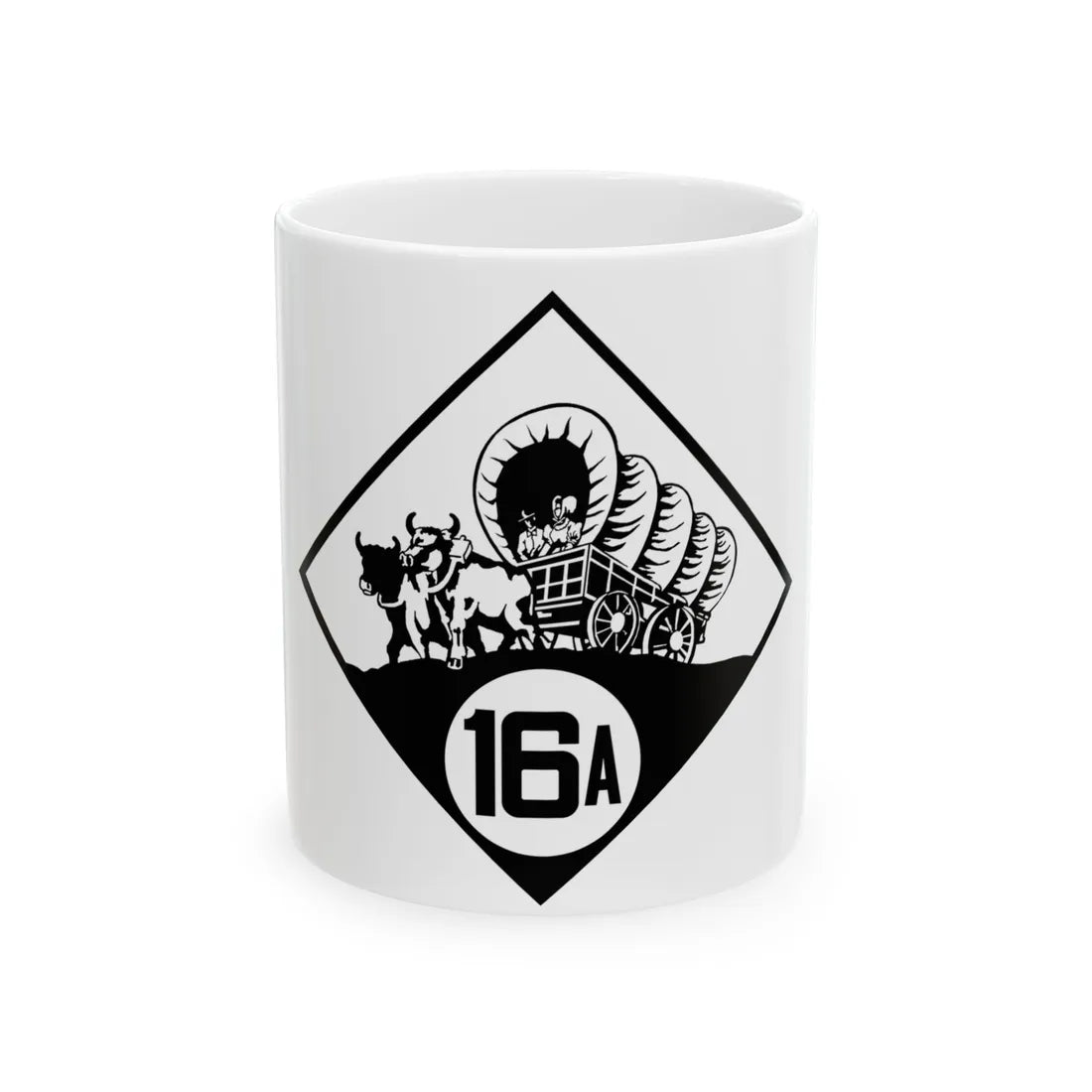 N-16A 1926 (Nebraska) (Road Sign) White Coffee Mug 11oz - Go Mug Yourself