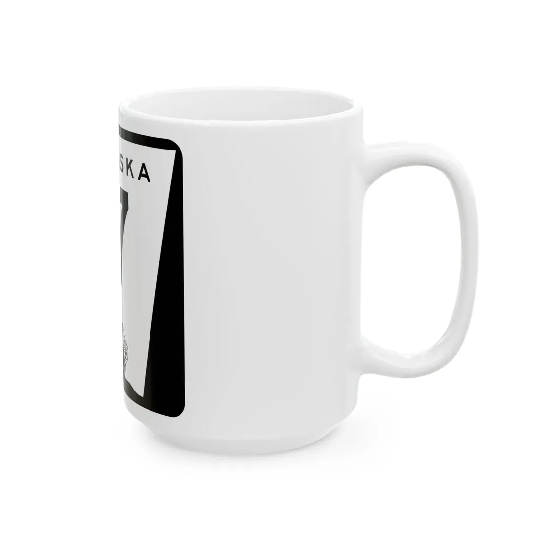 N-17 (Nebraska) (Road Sign) White Coffee Mug - Go Mug Yourself