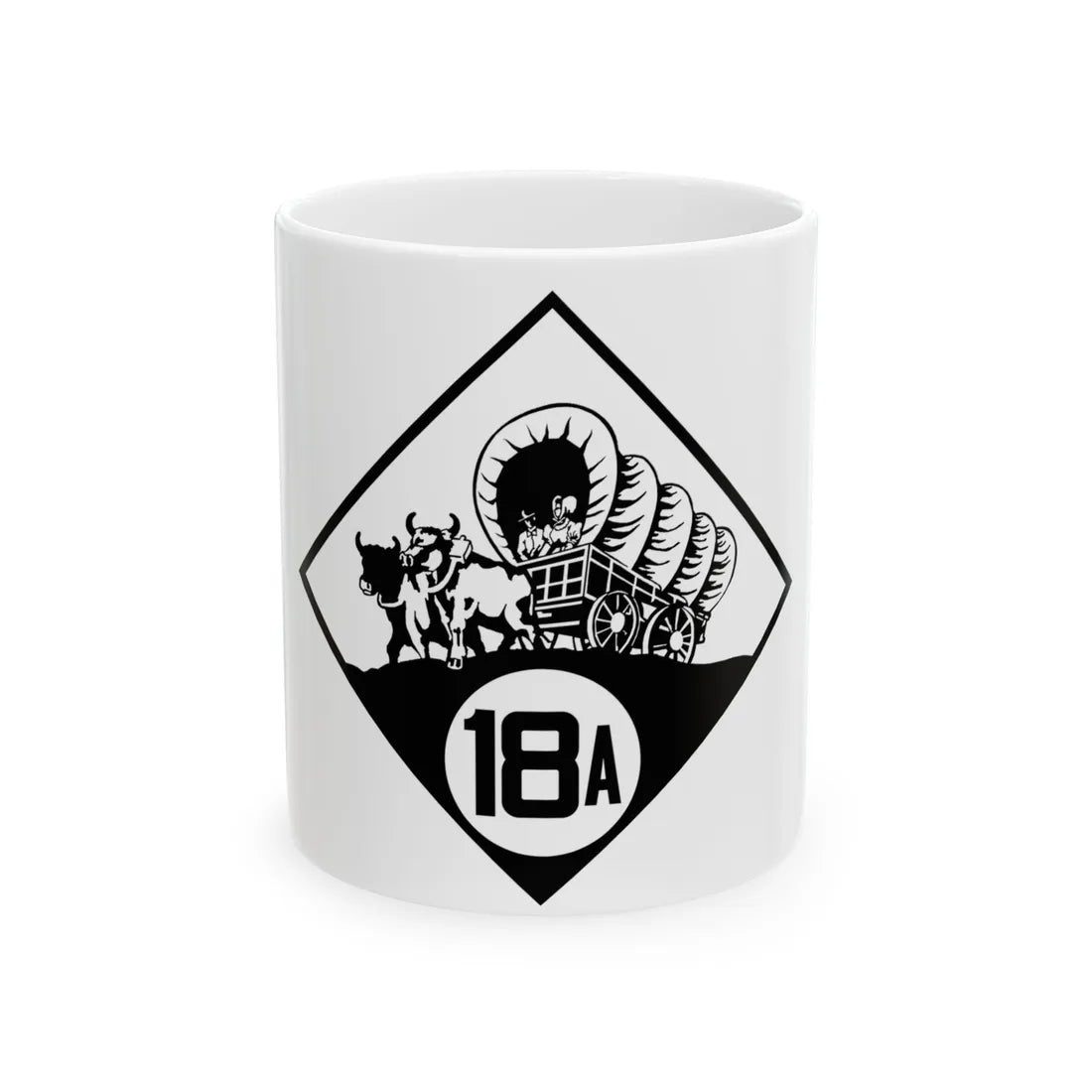 N-18A 1926 (Nebraska) (Road Sign) White Coffee Mug 11oz - Go Mug Yourself