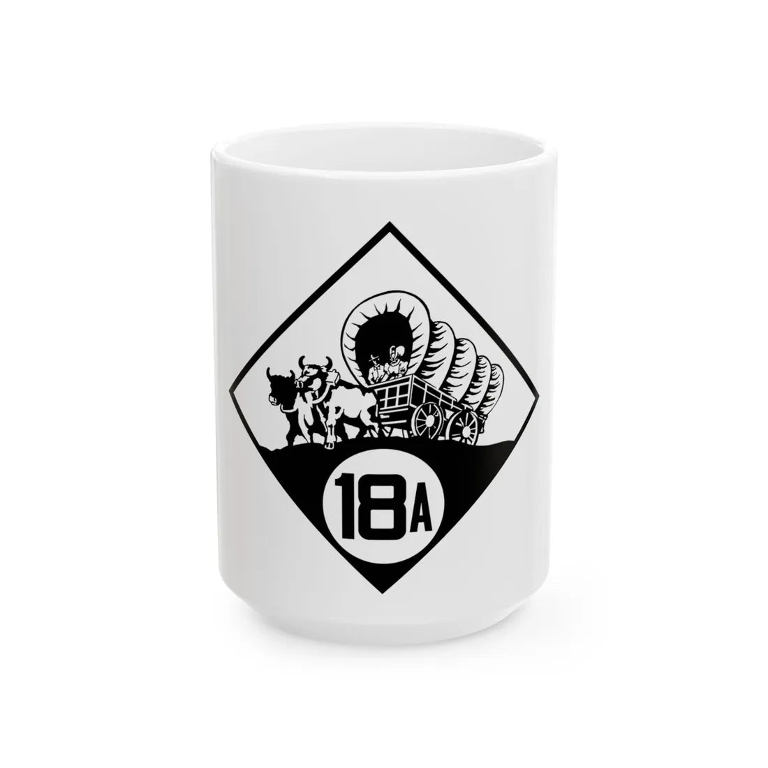 N-18A 1926 (Nebraska) (Road Sign) White Coffee Mug 15oz - Go Mug Yourself