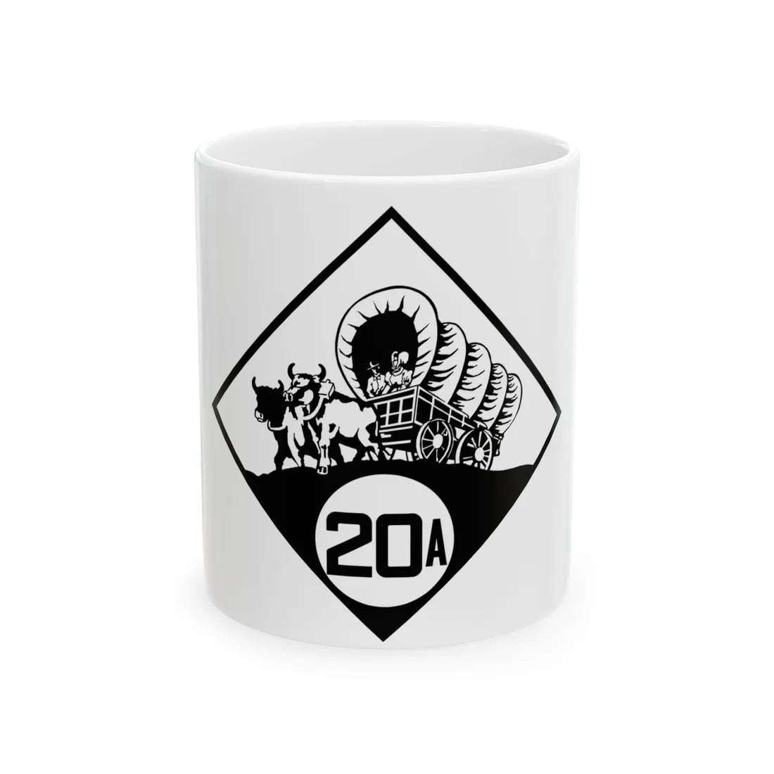 N-20A 1926 (Nebraska) (Road Sign) White Coffee Mug 11oz - Go Mug Yourself