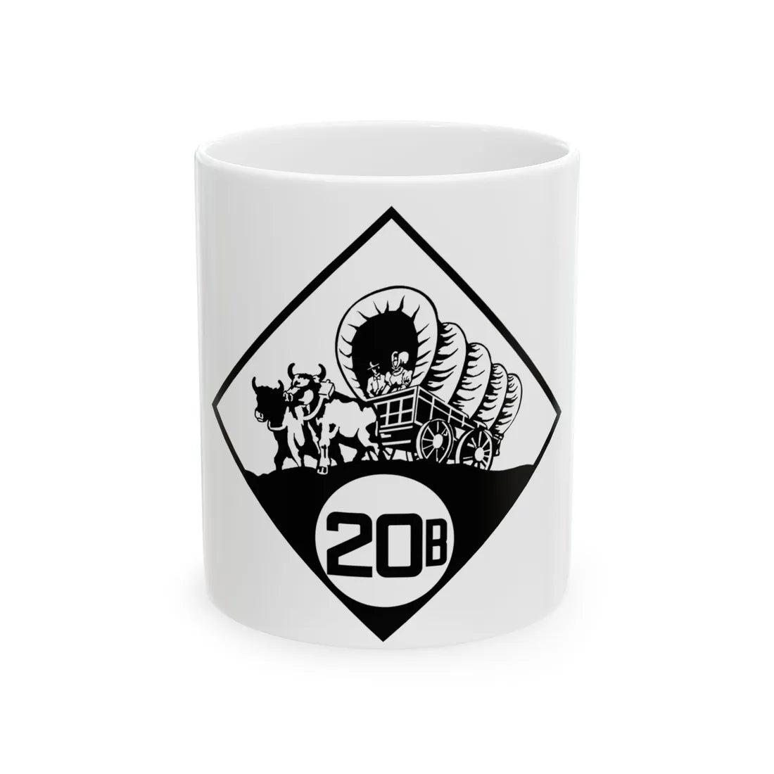 N-20B 1926 (Nebraska) (Road Sign) White Coffee Mug 11oz - Go Mug Yourself