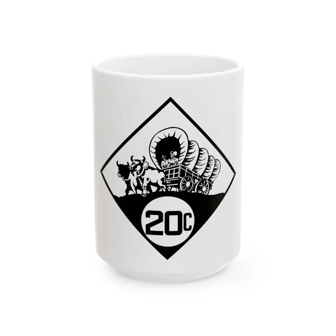 N-20C 1926 (Nebraska) (Road Sign) White Coffee Mug 15oz - Go Mug Yourself