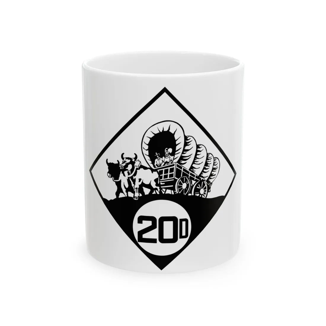 N-20D 1926 (Nebraska) (Road Sign) White Coffee Mug 11oz - Go Mug Yourself