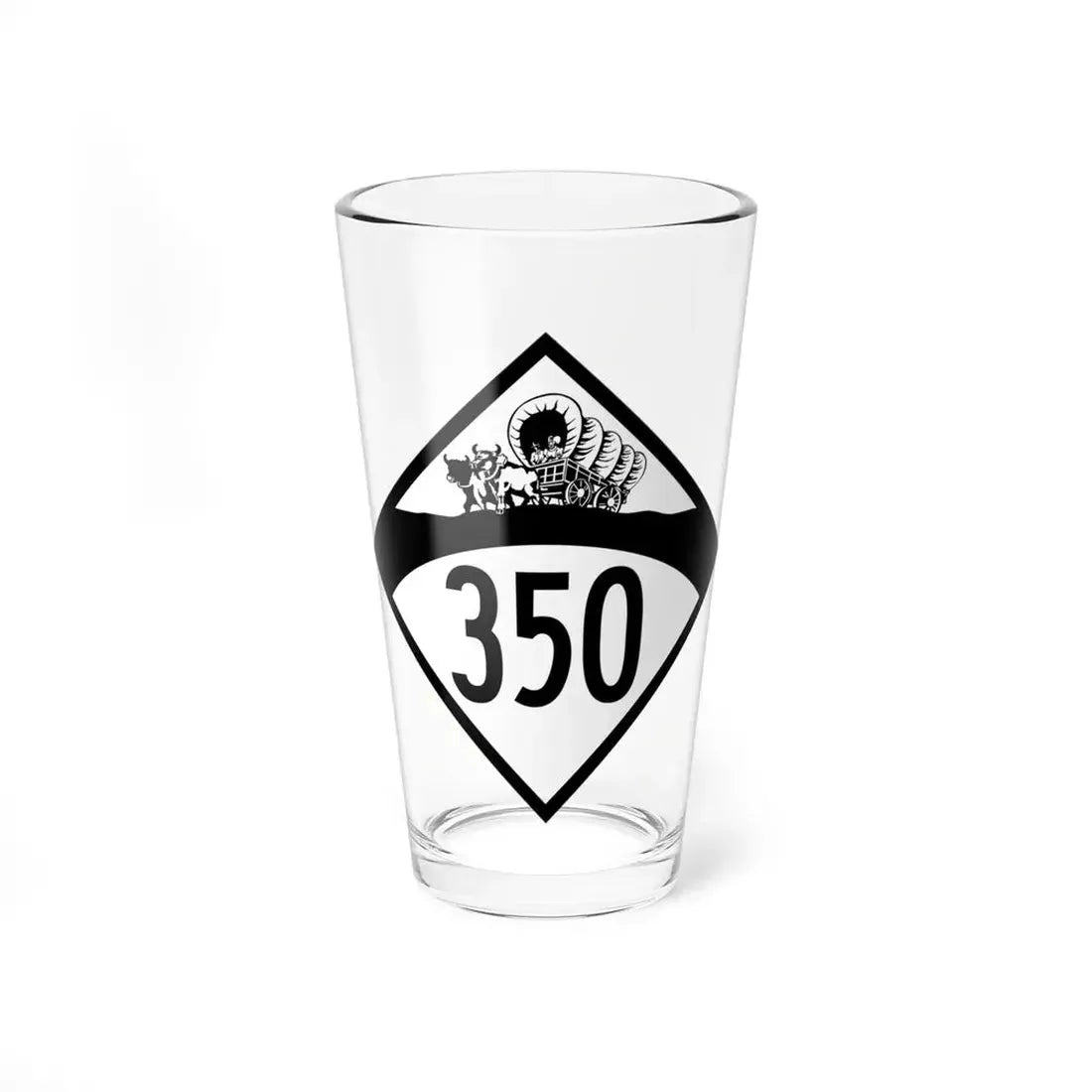 N-350 1950 (Nebraska) (Road Sign) Pint Glss 16oz 16oz - Go Mug Yourself
