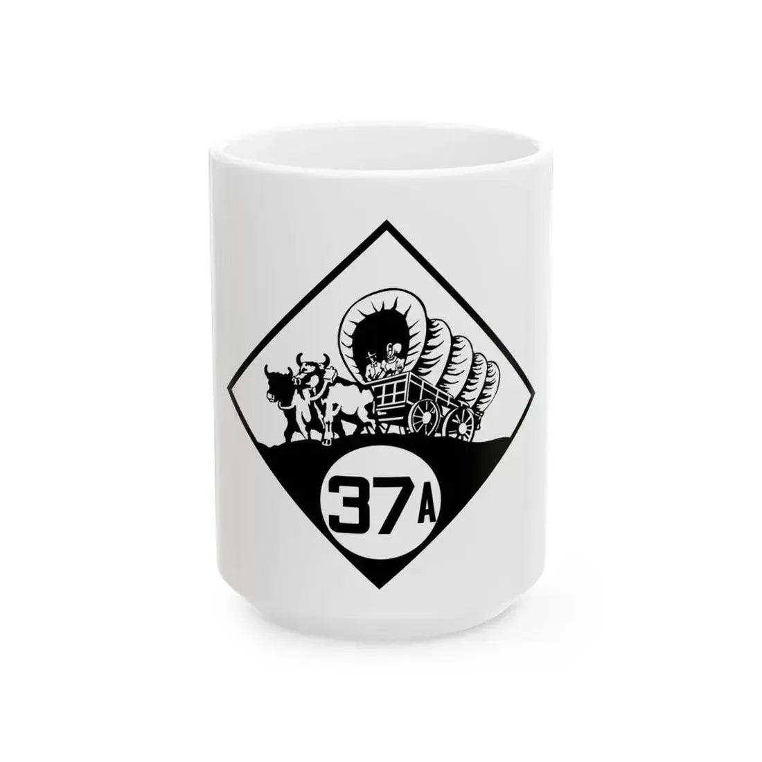 N-37A 1926 (Nebraska) (Road Sign) White Coffee Mug 15oz - Go Mug Yourself