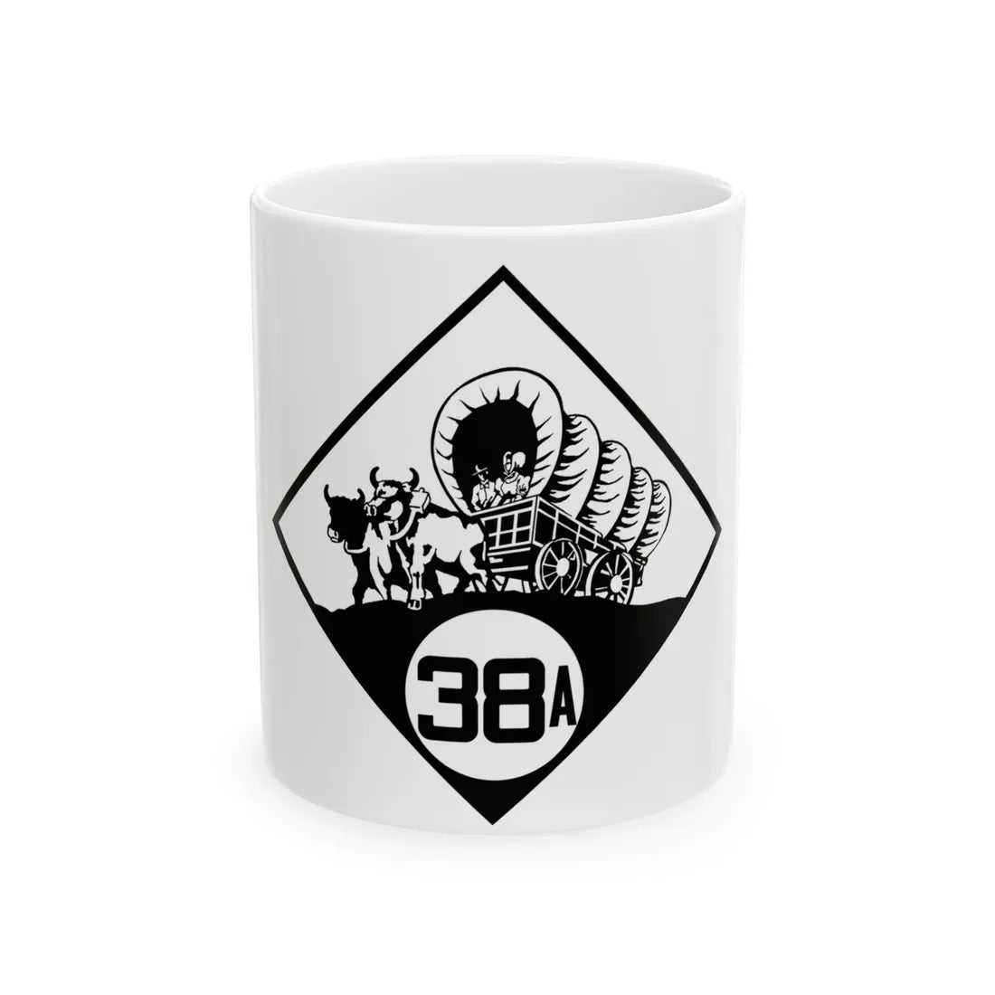 N-38A 1926 (Nebraska) (Road Sign) White Coffee Mug 11oz - Go Mug Yourself