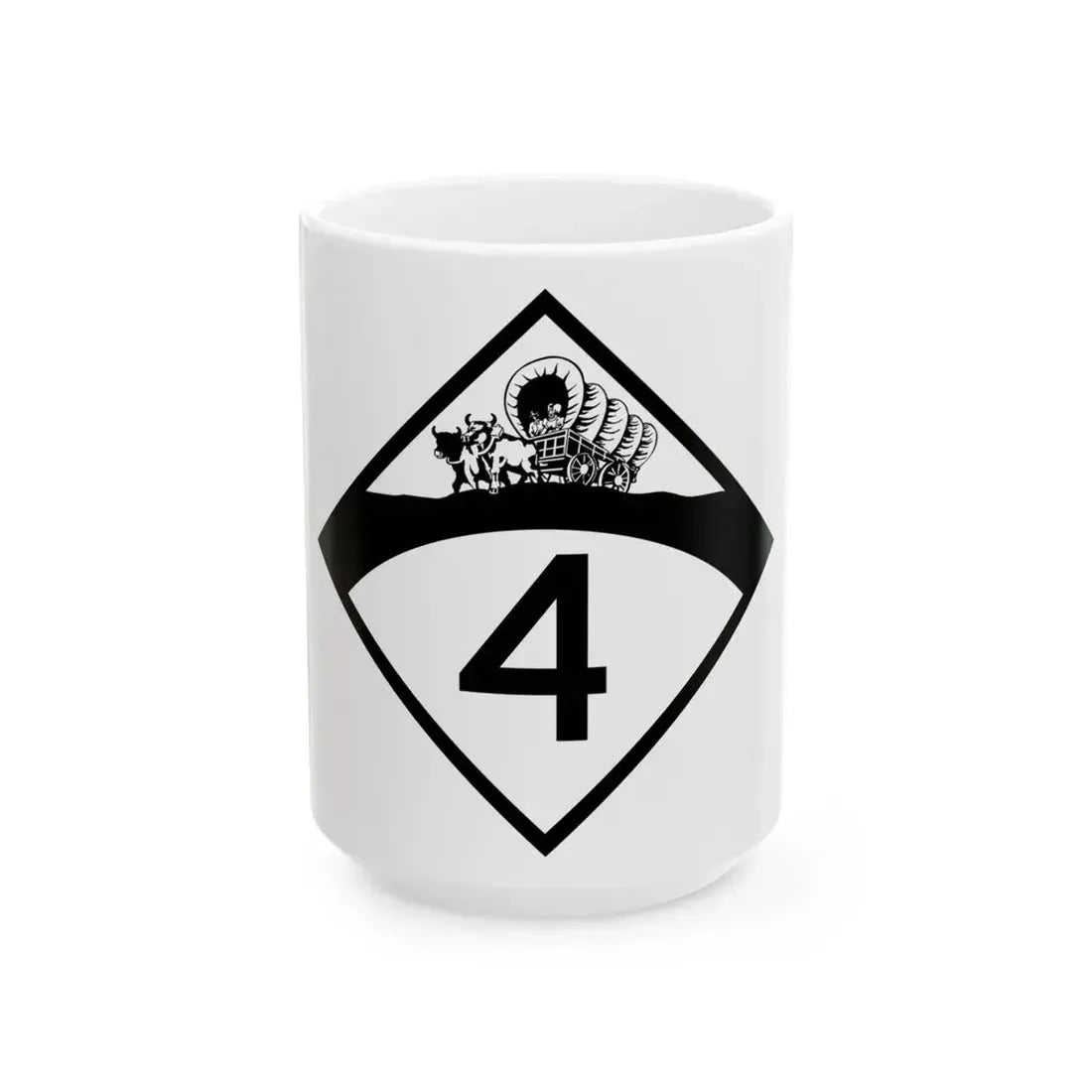 N-4 1950 (Nebraska) (Road Sign) White Coffee Mug 15oz - Go Mug Yourself