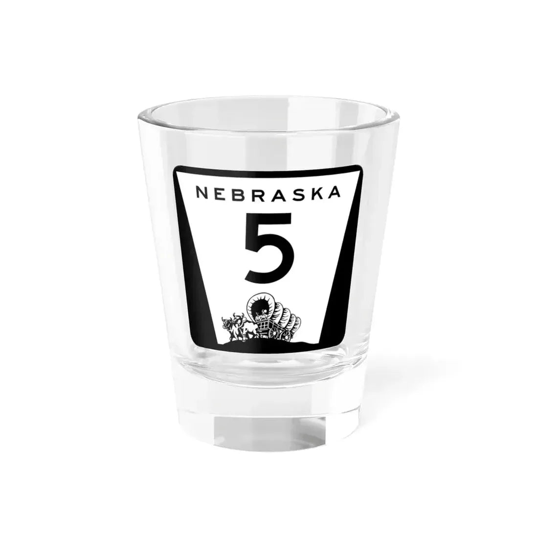 N-5 (Nebraska) (Road Sign) Shot Glass 1.5oz 1.5oz - Go Mug Yourself