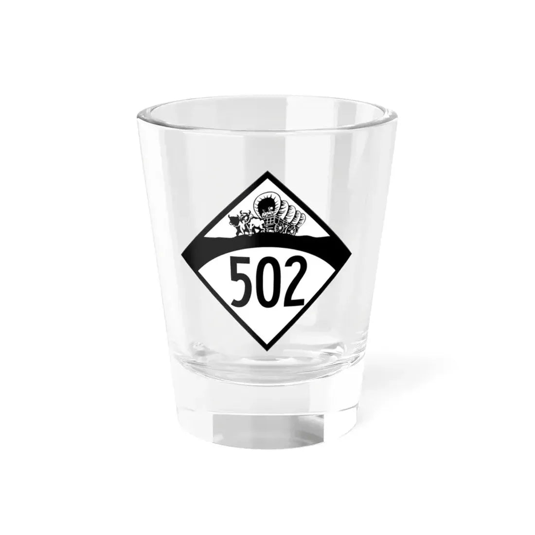 N-502 1950 (Nebraska) (Road Sign) Shot Glass 1.5oz 1.5oz - Go Mug Yourself