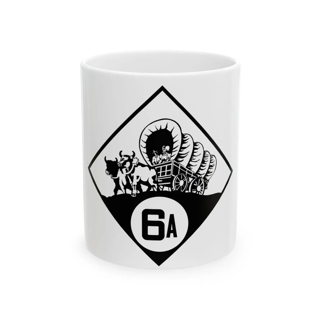 N-6A 1926 (Nebraska) (Road Sign) White Coffee Mug 11oz - Go Mug Yourself