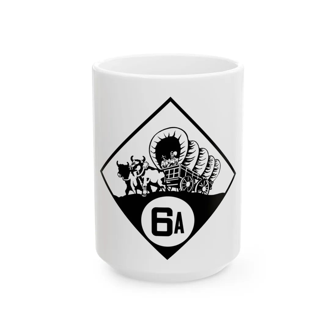 N-6A 1926 (Nebraska) (Road Sign) White Coffee Mug 15oz - Go Mug Yourself