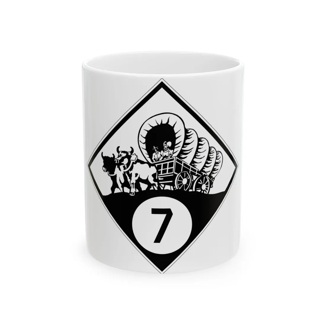 N-7 1926 (Nebraska) (Road Sign) White Coffee Mug 11oz - Go Mug Yourself