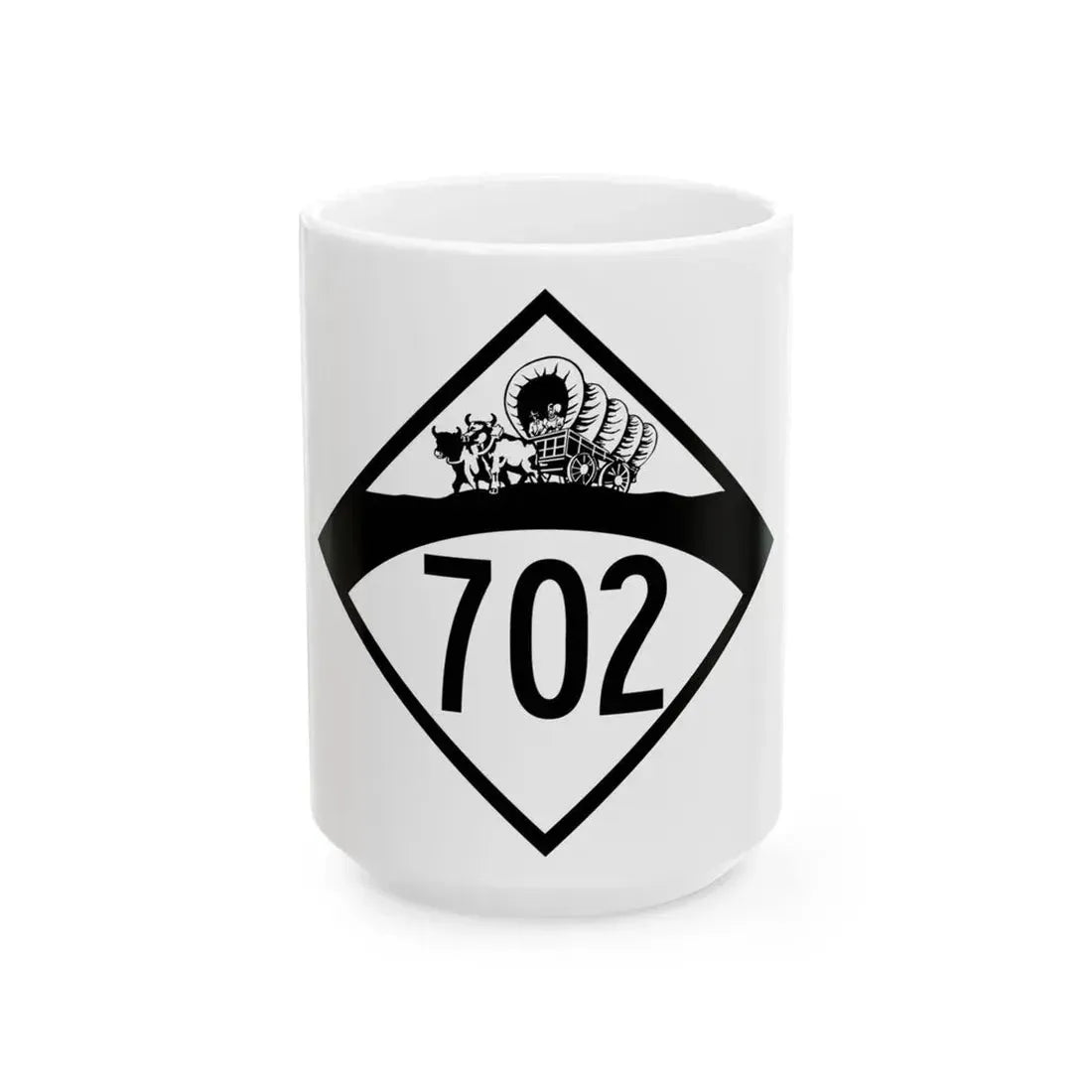 N-702 1950 (Nebraska) (Road Sign) White Coffee Mug 15oz - Go Mug Yourself