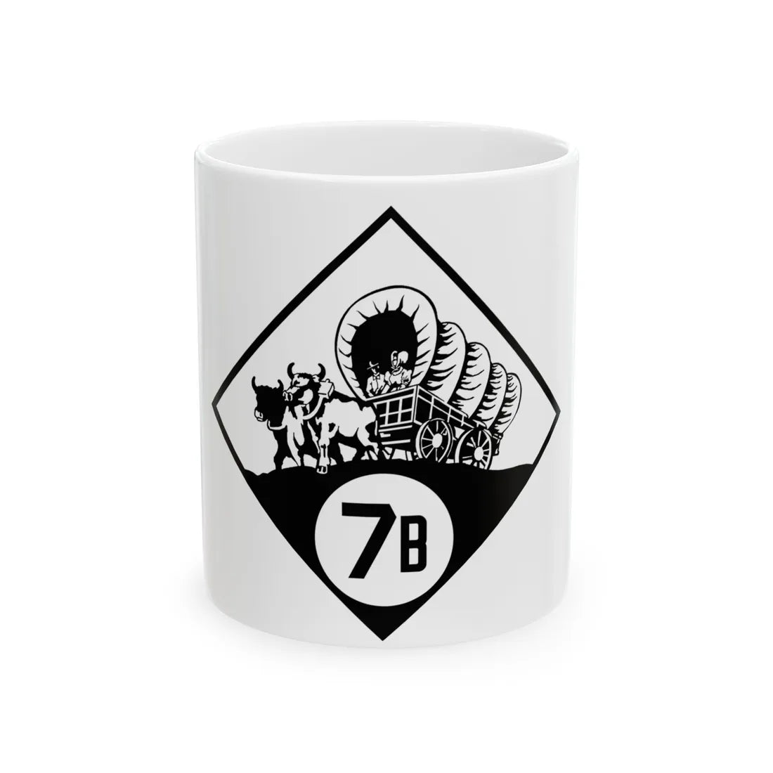 N-7B 1926 (Nebraska) (Road Sign) White Coffee Mug 11oz - Go Mug Yourself