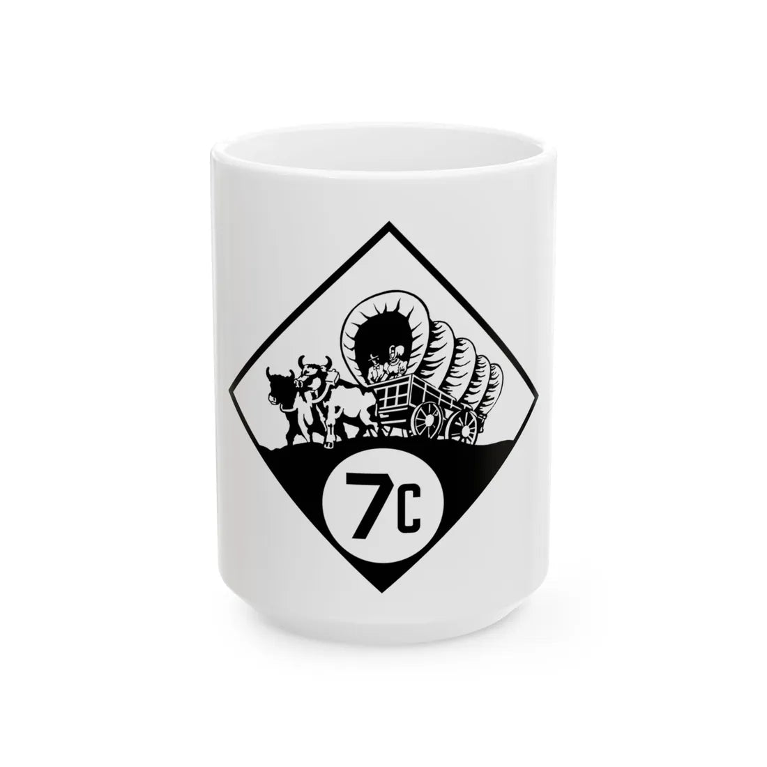 N-7C 1926 (Nebraska) (Road Sign) White Coffee Mug 15oz - Go Mug Yourself