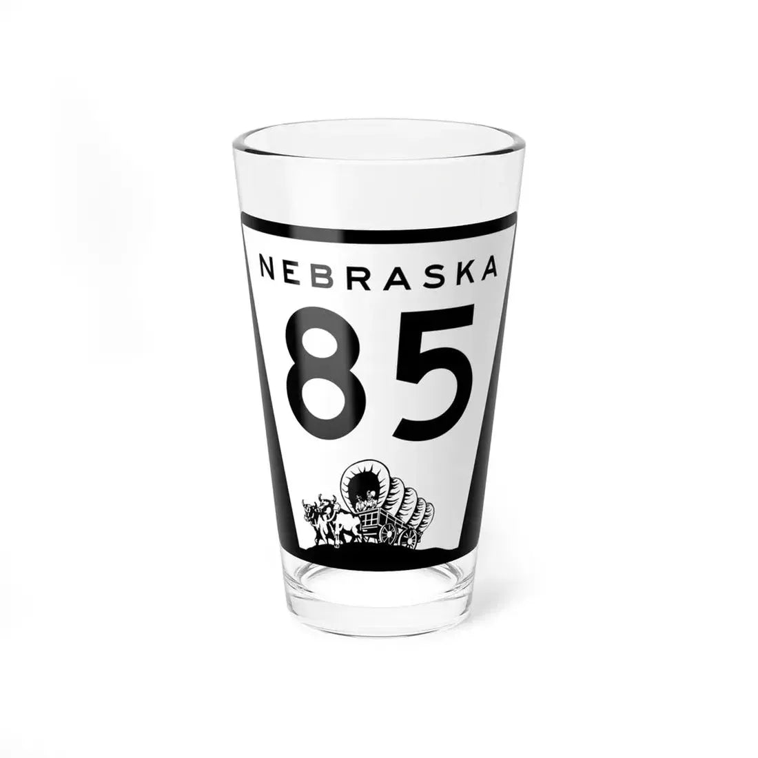 N-85 (Nebraska) (Road Sign) Pint Glss 16oz 16oz - Go Mug Yourself