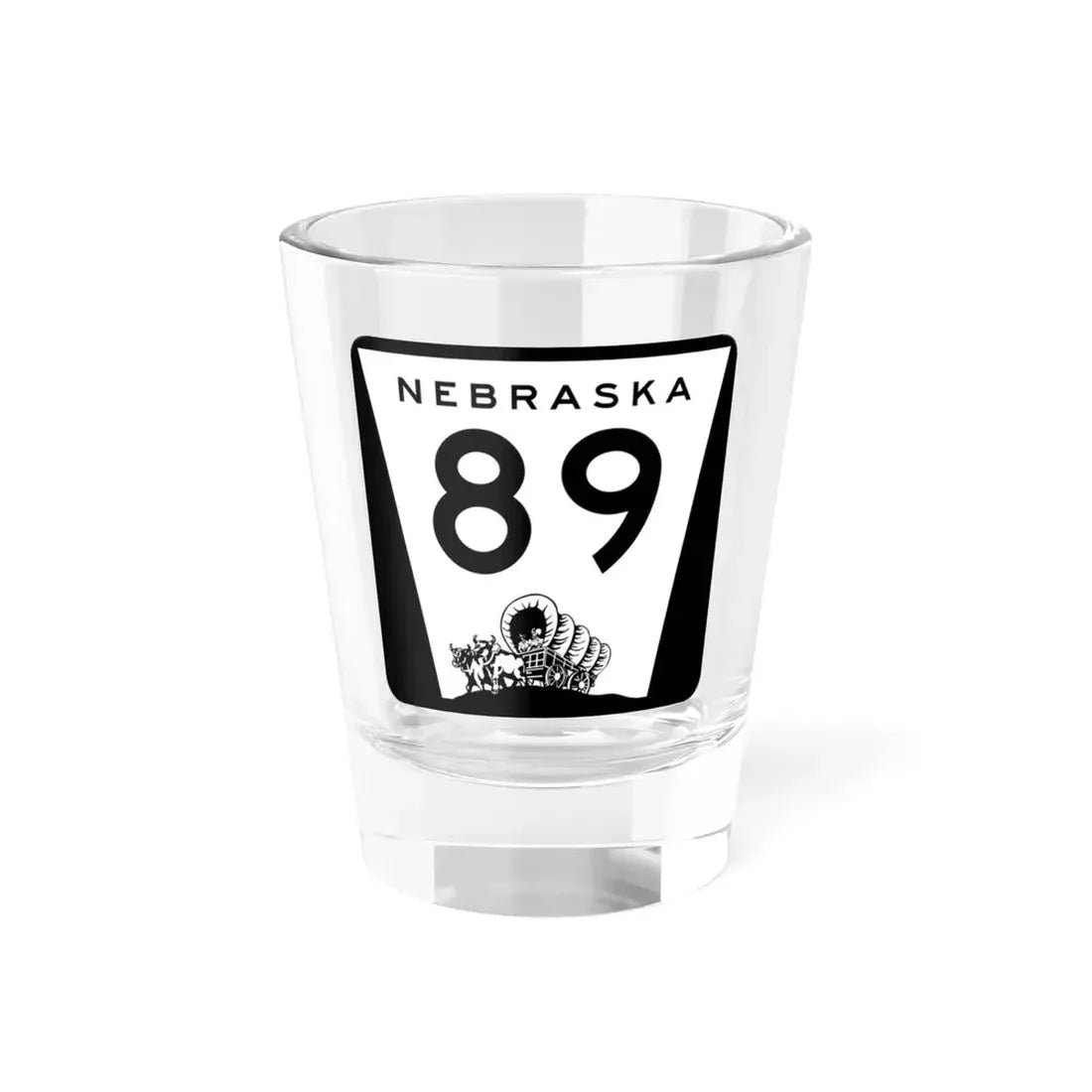 N-89 (Nebraska) (Road Sign) Shot Glass 1.5oz 1.5oz - Go Mug Yourself