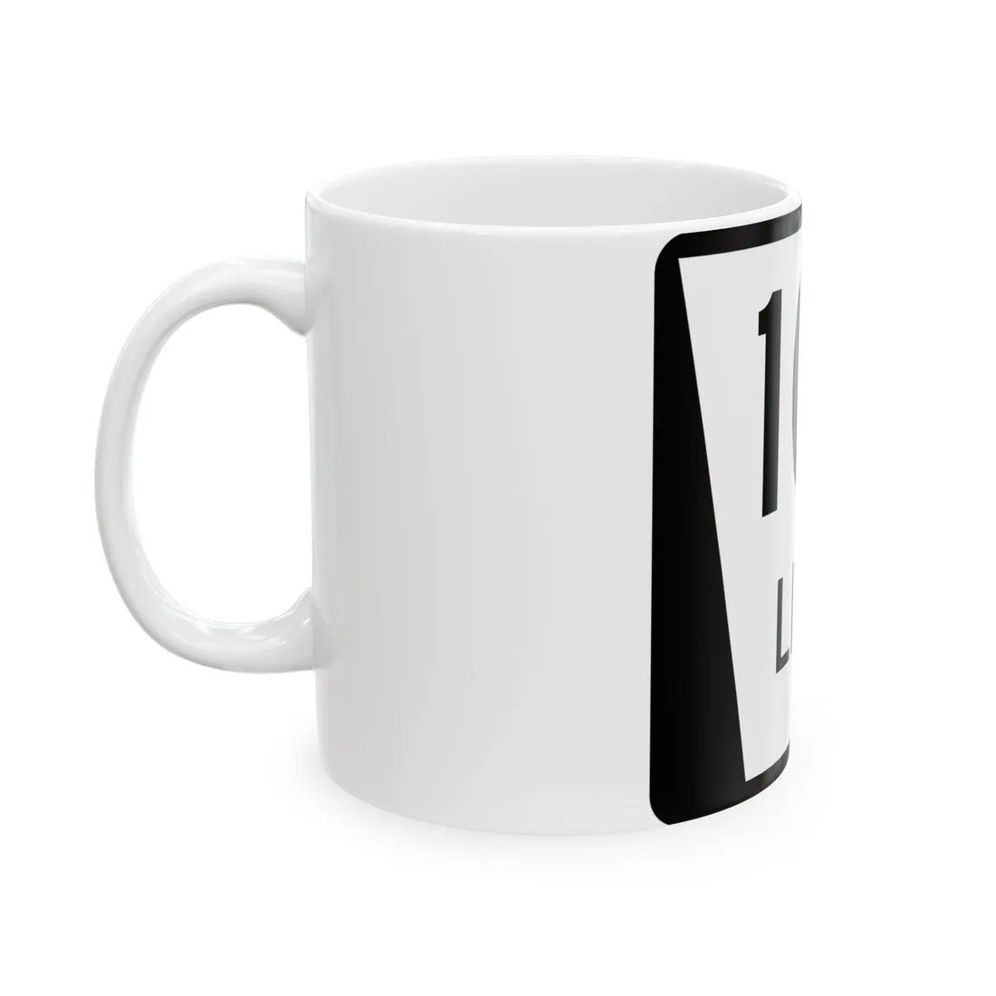 N LINK 10F (Nebraska) (Road Sign) White Coffee Mug - Go Mug Yourself