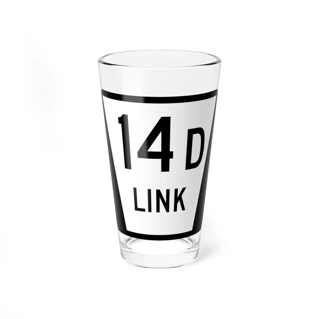 N LINK 14D (Nebraska) (Road Sign) Pint Glss 16oz 16oz - Go Mug Yourself