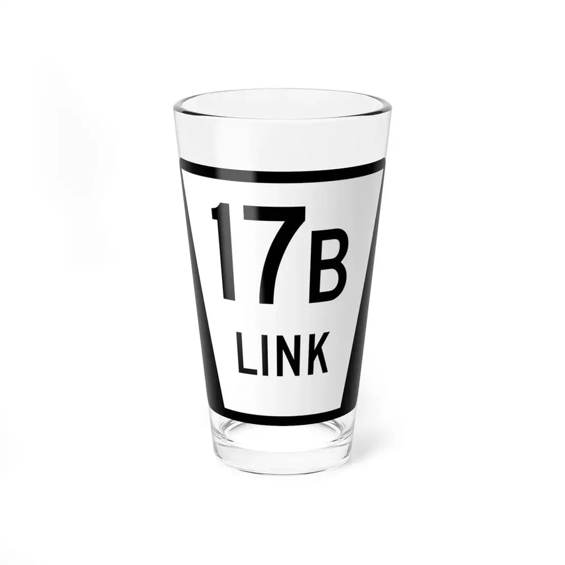 N LINK 17B (Nebraska) (Road Sign) Pint Glss 16oz 16oz - Go Mug Yourself