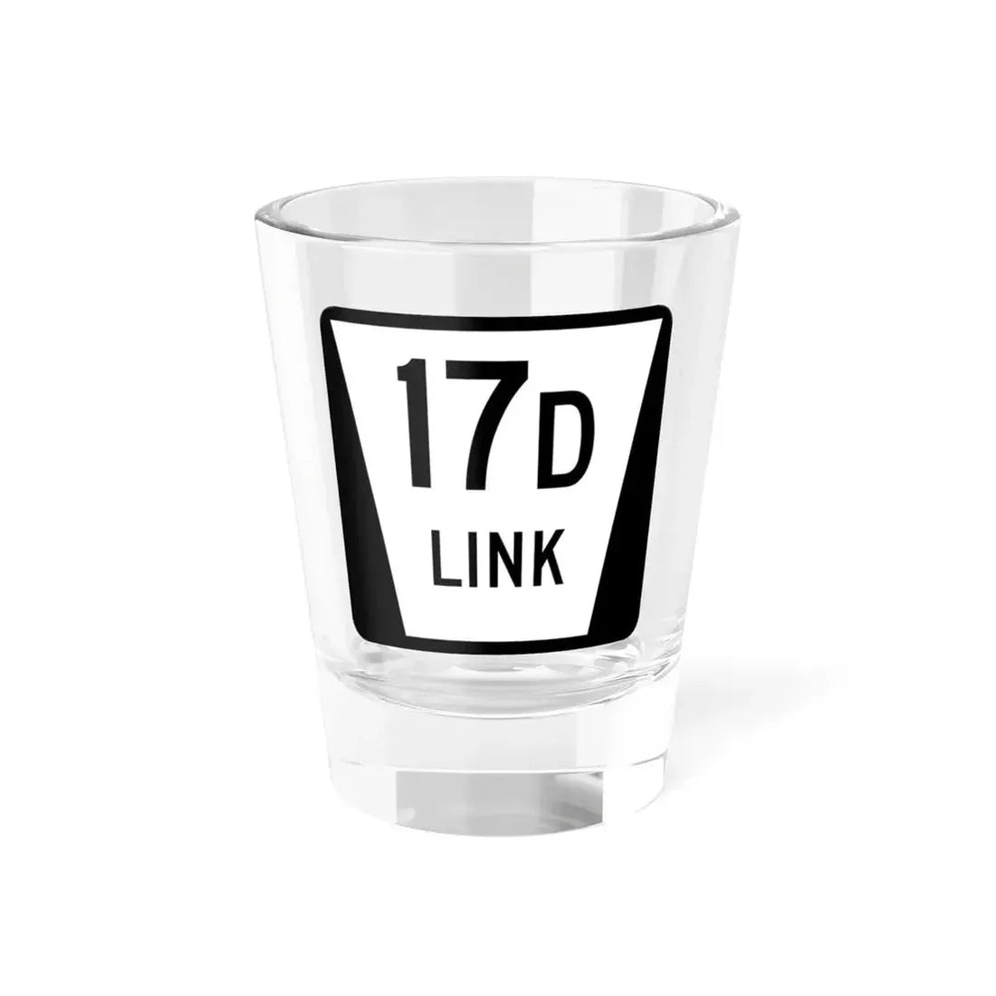 N LINK 17D (Nebraska) (Road Sign) Shot Glass 1.5oz 1.5oz - Go Mug Yourself
