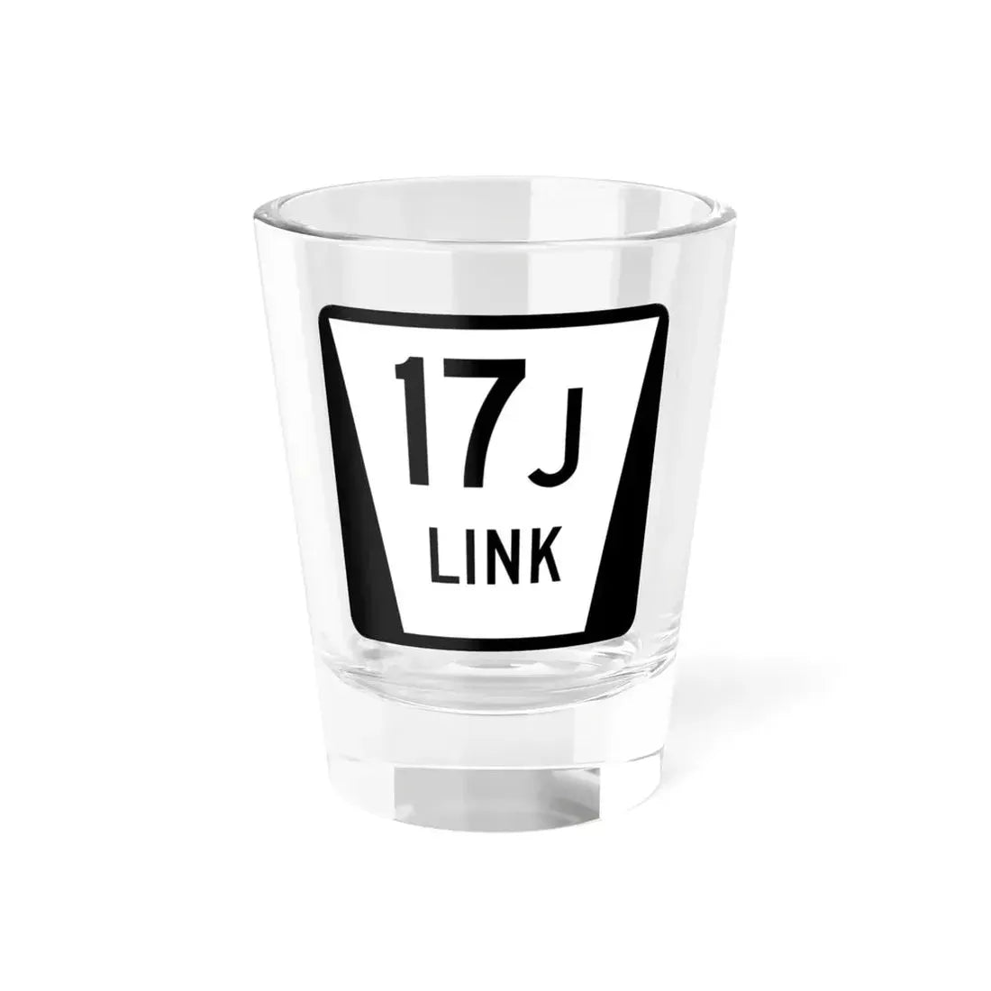 N LINK 17J (Nebraska) (Road Sign) Shot Glass 1.5oz 1.5oz - Go Mug Yourself