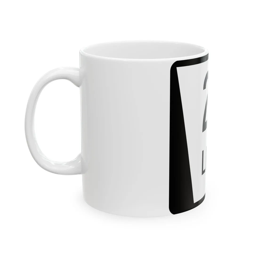 N LINK 2C (Nebraska) (Road Sign) White Coffee Mug - Go Mug Yourself
