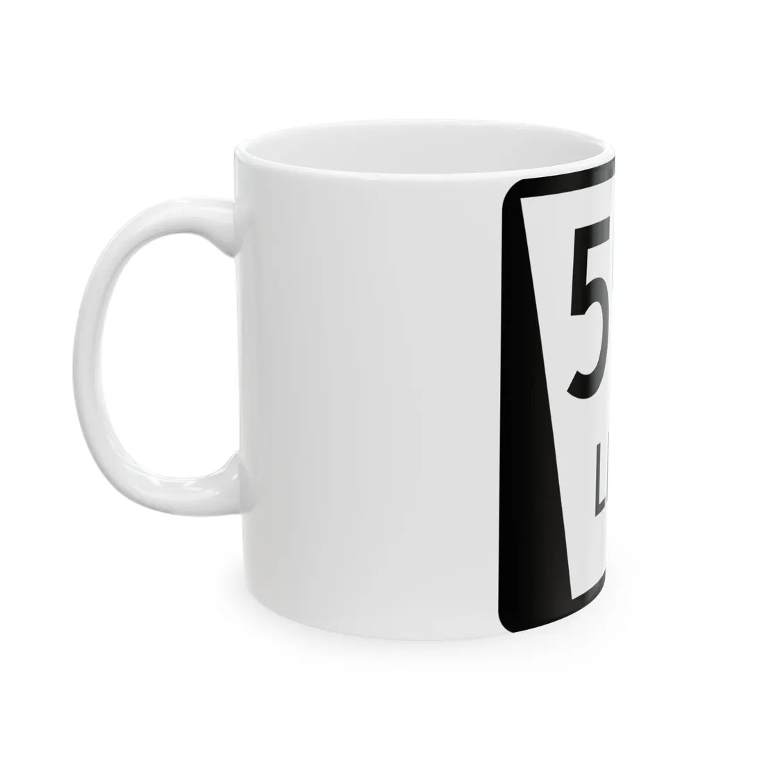 N LINK 59B (Nebraska) (Road Sign) White Coffee Mug - Go Mug Yourself