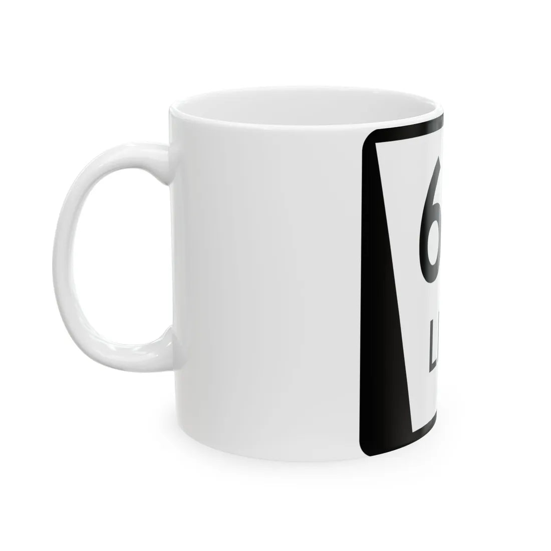 N LINK 61D (Nebraska) (Road Sign) White Coffee Mug - Go Mug Yourself